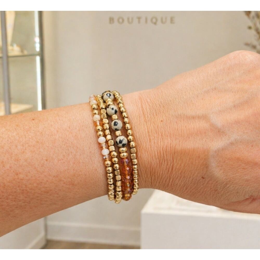 Pomina Gold Thin Bracelet Stack New